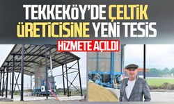 Tekkeköy’de çeltik kurutma tesisi hizmete açıldı