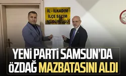 Yeni Parti Samsun’da Mehmet Özdağ mazbatasını aldı