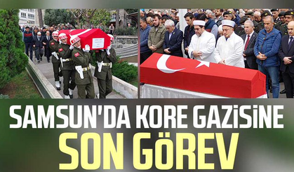 Samsun'da Kore gazisine son görev