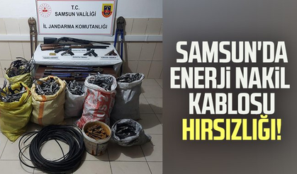Samsun'da enerji nakil kablosu hırsızlığı!