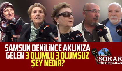 Samsun denilince aklınıza gelen 3 olumlu 3 olumsuz şey nedir?