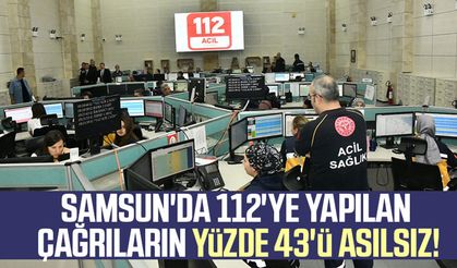 Samsun'da 112'ye yapılan çağrıların yüzde 43'ü asılsız!