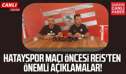 Thomas Reis'ten Hatayspor - Samsunspor maçı öncesi önemli açıklamalar