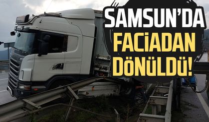 Samsun Kavak'ta kaza! Faciadan dönüldü!