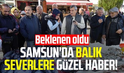 Samsun'da balık severlere güzel haber! Beklenen oldu