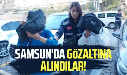 Samsun'da suç makineleri gözaltına alındı!