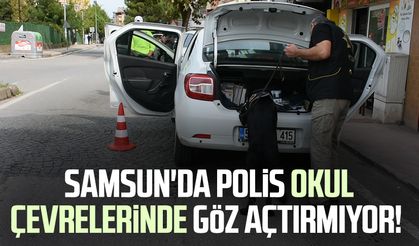 Samsun'da polis okul çevrelerinde göz açtırmıyor!