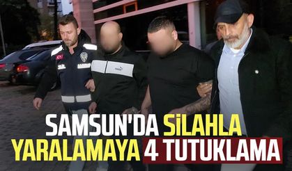 Samsun'da silahla yaralamaya 4 tutuklama