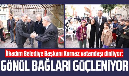 İlkadım Belediye Başkanı İhsan Kurnaz vatandaşı dinliyor: Gönül bağları güçleniyor