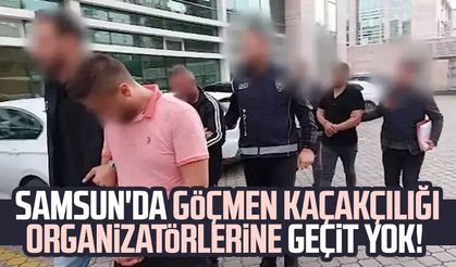 Samsun'da göçmen kaçakçılığı organizatörlerine geçit yok!