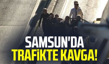 Samsun'da trafikte "yol verme" kavgası!