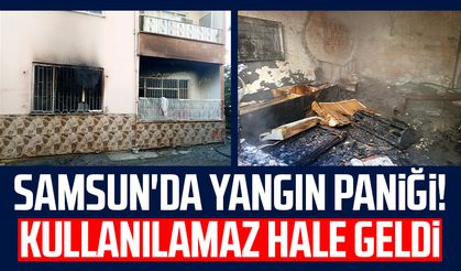 Samsun'da yangın paniği! Kullanılamaz hale geldi