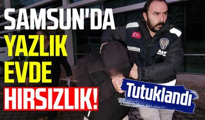 Samsun'da yazlık evde hırsızlık! Tutuklandı