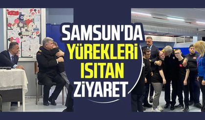 Samsun'da yürekleri ısıtan ziyaret