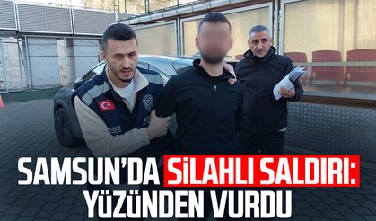 Samsun Çiftlik Mahallesi'nde silahlı saldırı: Yüzünden vurdu