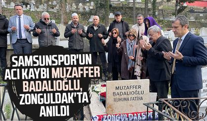 Samsunspor'un acı kaybı Muzaffer Badalıoğlu, Zonguldak'ta anıldı