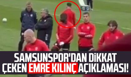 Samsunspor'dan dikkat çeken Emre Kılınç açıklaması!