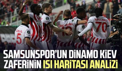 Samsunspor’un Dinamo Kiev zaferinin ısı haritası analizi