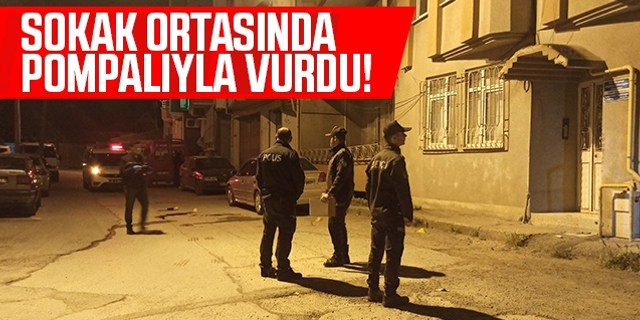 Samsun'da Sokak Ortasında Pompalıyla Vurdu!