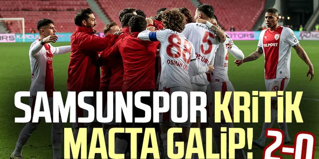 Yılport Samsunspor - Çaykur Rizespor maç sonucu! Samsunspor kritik maçta galip