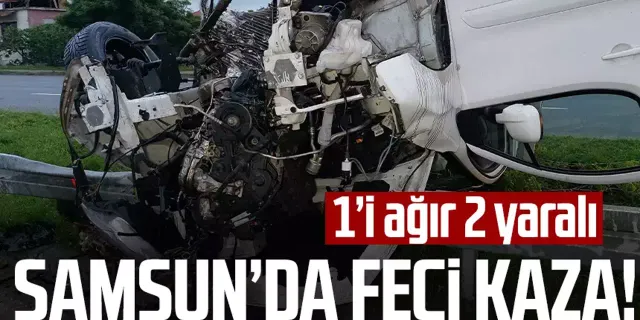 Atakum'da feci kaza! 1'i ağır 2 yaralı