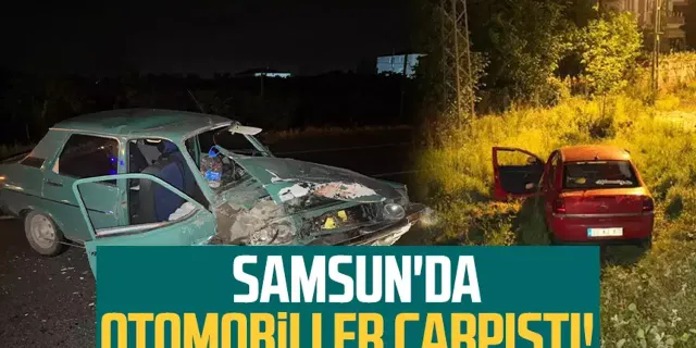 Samsun'da otomobiller çarpıştı!