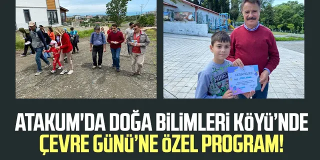 Atakum'da Doğa Bilimleri Köyü’nde Çevre Günü’ne özel program!