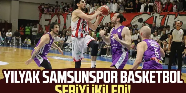 Samsunspor Basketbol Takımı Play Off yarı final maçında Sigortam Net'i mağlup etti