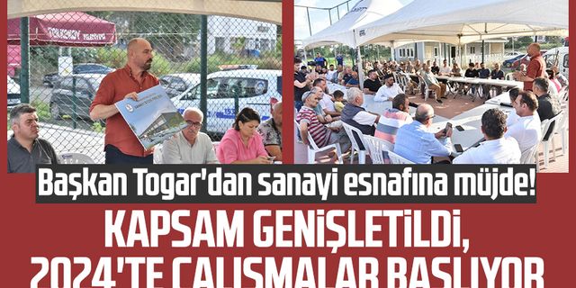 Tekkeköy Belediye Başkanı Hasan Togar'dan sanayi esnafına müjde! Kapsam genişletildi, 2024'te çalışmalar başlıyor