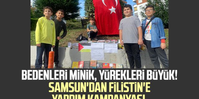 Bedenleri minik, yürekleri büyük! Samsun'dan Filistin'e yardım kampanyası