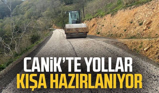 Canik’te yollar kışa hazırlanıyor