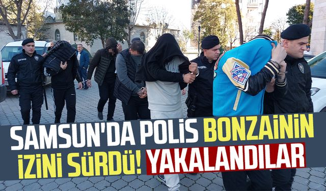 Samsun'da bonzai operasyonu! Polis takibinden kaçamadılar