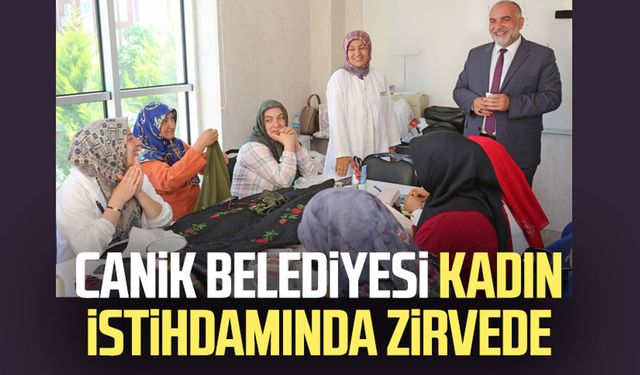 Canik Belediyesi kadın istihdamında zirvede