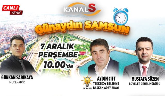 Gürkan Sarıkaya ile Günaydın Samsun 7 Aralık Perşembe