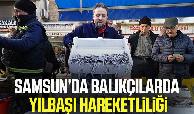 Samsun’da balıkçılarda yılbaşı hareketliliği