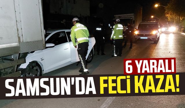 Samsun Hastane Mahallesi'nde feci kaza! 6 yaralı