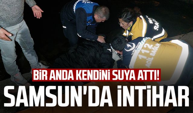 Bir anda kendini suya attı! Samsun'da Sevgi Gölü karşısında intihar