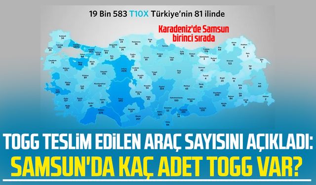 Togg teslim edilen araç sayısını açıkladı: Samsun'da kaç adet Togg var?