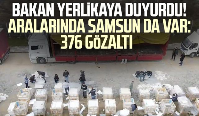 Bakan Yerlikaya duyurdu! Aralarında Samsun da var: 376 gözaltı