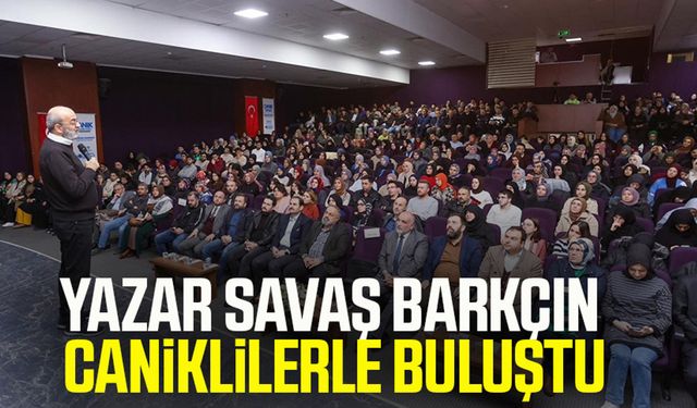 Yazar Savaş Barkçin Caniklilerle buluştu