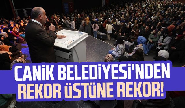 Canik Belediyesi'nden rekor üstüne rekor!