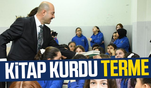 Kitap Kurdu Terme! Başkan Ali Kılıç: "Öğrencilerin ilgisi mutluluk verici"