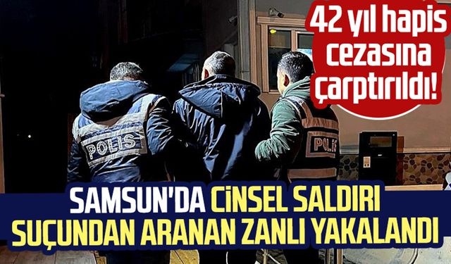 42 yıl hapis cezasına çarptırıldı! Samsun'da cinsel saldırı suçundan aranan zanlı yakalandı