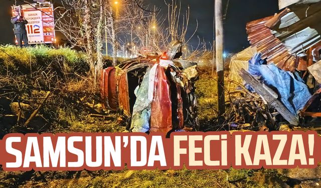 Samsun Çarşamba'da feci kaza!