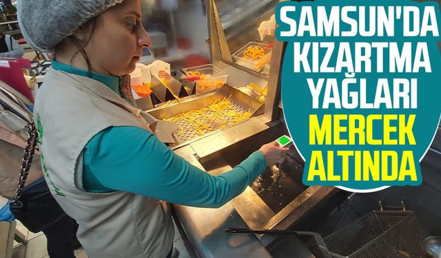 Samsun'da kızartma yağları mercek altında