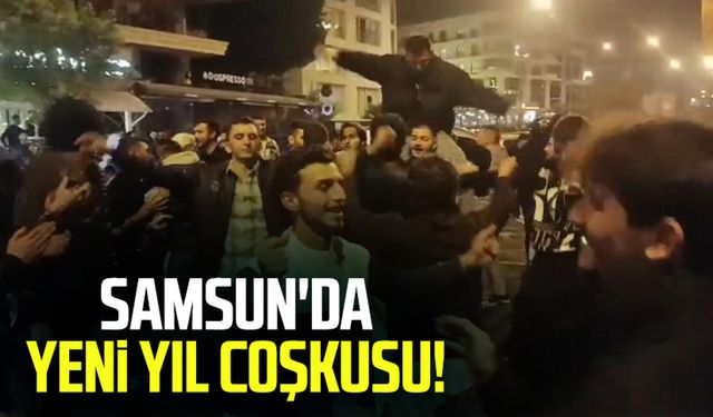 Samsun Yat Limanı'nda coşkulu yılbaşı kutlaması