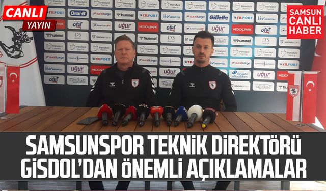 Samsunspor Teknik Direktörü Markus Gisdol önemli açıklamalarda bulunuyor