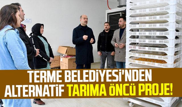 Terme Belediyesi'nden alternatif tarıma öncü proje!