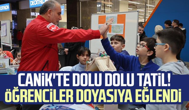 Canik'te dolu dolu tatil! Öğrenciler doyasıya eğlendi