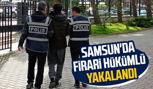 Samsun'da 8 yıl hapis cezası bulunan firari hükümlü yakalandı